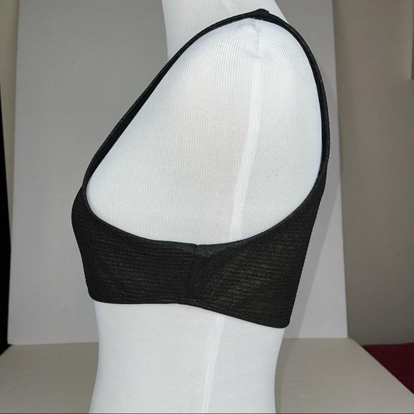 KORAL Swim Top Black Gold Metallic S - Picture 6 of 15